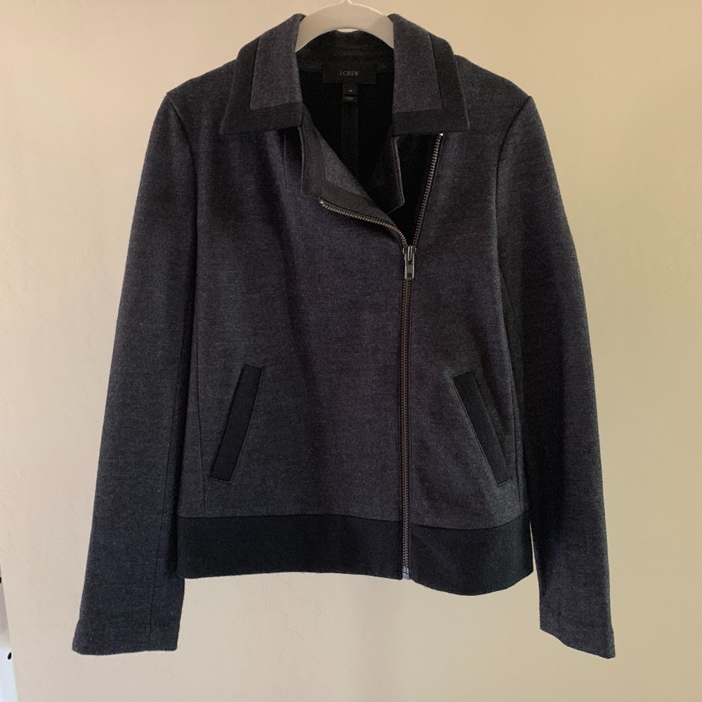 Charcoal Grey NWOT Wool J.Crew Jacket Sz 6